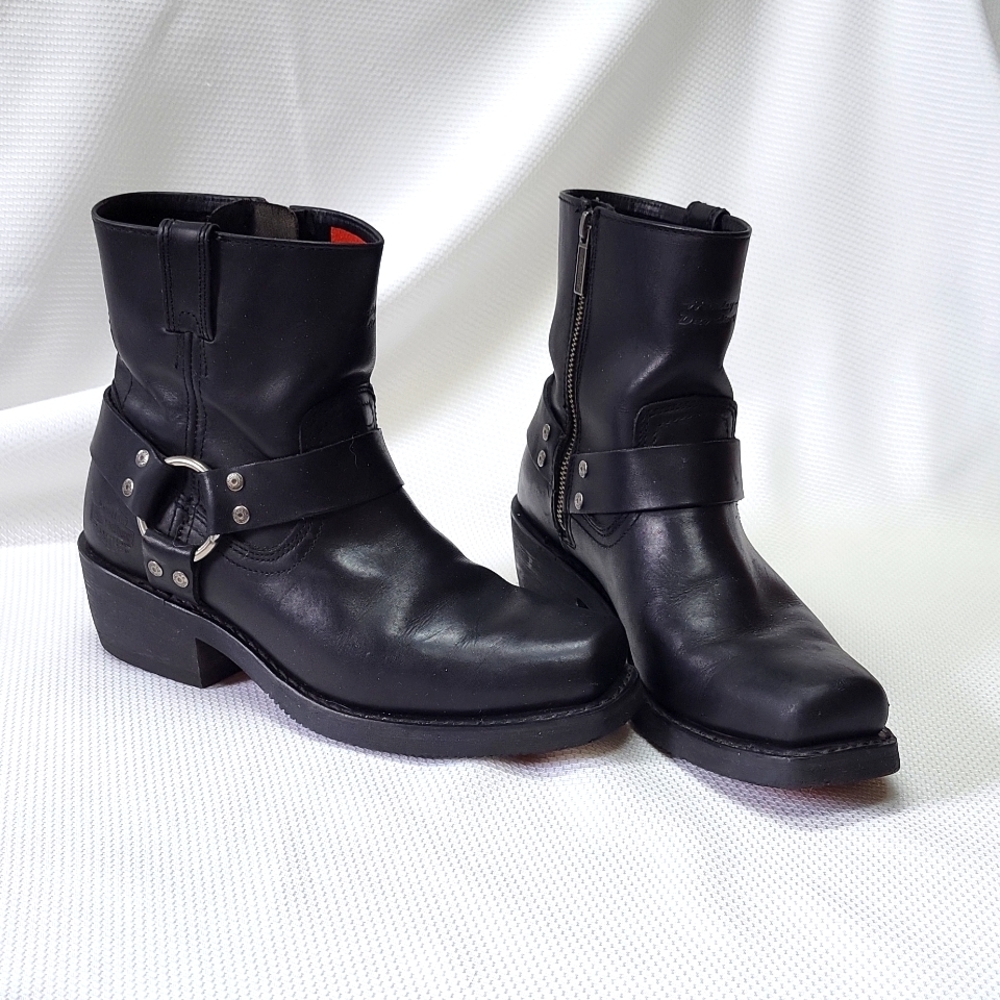 Women's Harley-Davidson El Paso Harness Motorcycle Boots Size 9